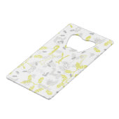 ベビー動物2を表示するパターン クレジットカード栓抜き (裏面アングル)