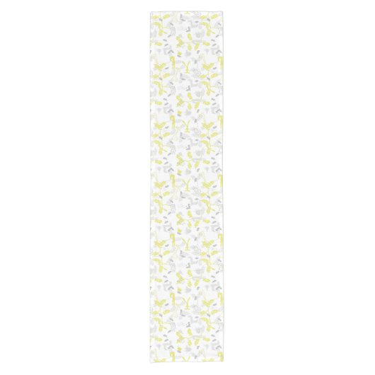 ベビー動物2を表示するパターン ショートテーブルランナー (正面)