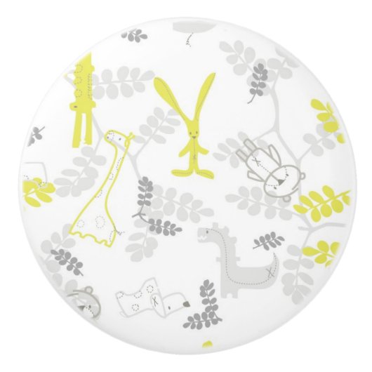 ベビー動物2を表示するパターン セラミックノブ (正面)