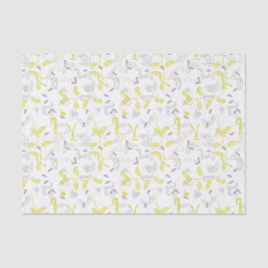 ベビー動物2を表示するパターン 薄葉紙 (正面)