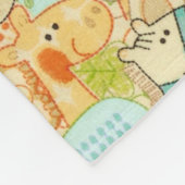 ベビー動物 フリースブランケット (角)