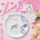 ベビー北欧の冬のベビーシャワー外は寒い ペーパープレート (パーティー)