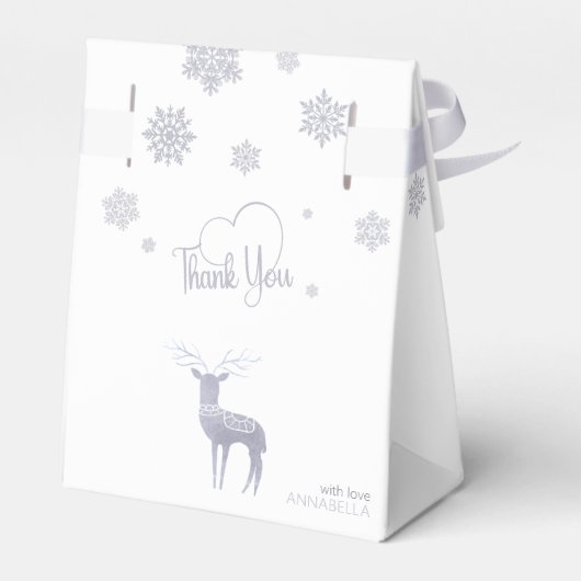 ベビー北欧トナカイの赤ちゃんシャワー外は寒い フェイバーボックス (裏面サイド)