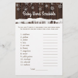 ベビー単語スクランブル子供部屋韻ベビーシャワーゲーム