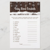 ベビー単語スクランブル子供部屋韻ベビーシャワーゲーム (正面)