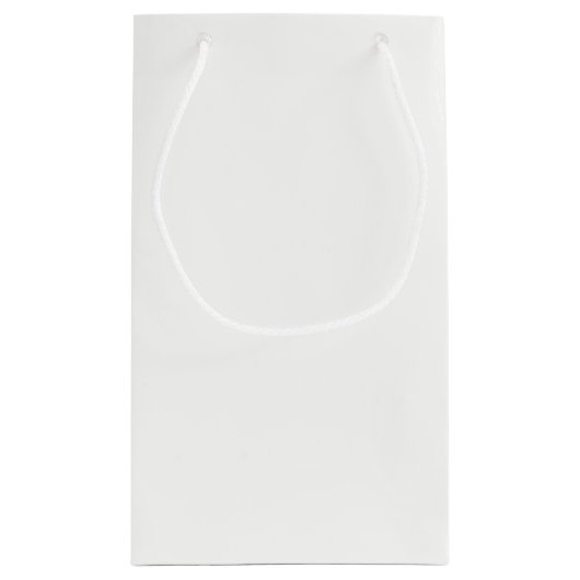 ベビー及びCOの小さい足跡のベビーはパーティの記念品を明らかにします スモールペーパーバッグ (裏面)