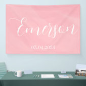 ベビー名と日付 横断幕 (トレードショー)