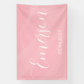 ベビー名と日付 横断幕 (縦)