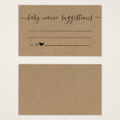 ベビー名の候補カード（赤ちゃんシャワー用） (正面&裏面)