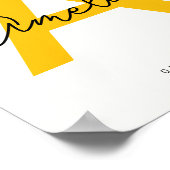 ベビー名カスタム子供部屋モノグラムレターキッズルーム ポスター (角)