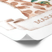 *~*ベビー名キリン子供部屋ガールジャングルスウィート ポスター (角)