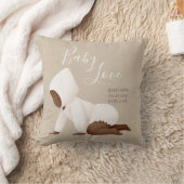 ベビー名スクリプトベビーラブキープサケ装飾用クッション クッション (ブランケット)