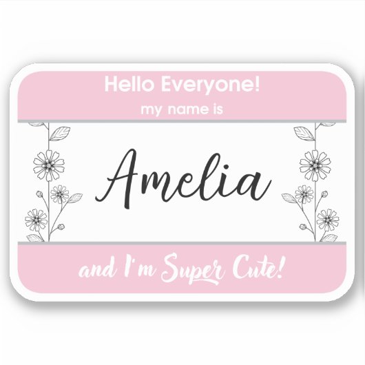 ベビー名タグ病院名生まれたばかりの記号ID シール (正面)