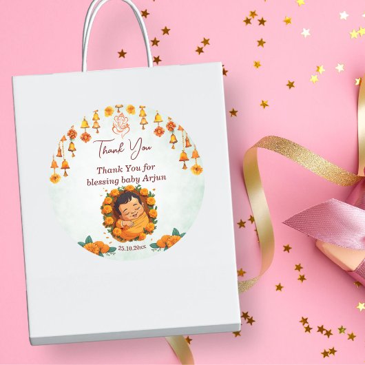 ベビー名ナンカランゆりかごの儀式好意 ラウンドシール