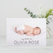 ベビー名フォトオーバーレイパステルテラッツォ誕生 案内状 (スタンド正面)