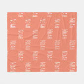 ベビー名ブランケット フリースブランケット (正面(横))