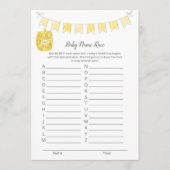 ベビー名レースゲームボーイテディベアカード プログラム (正面)