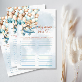 ベビー名レースベビーシャワーパーティーゲーム