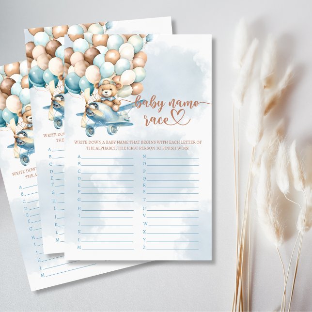 ベビー名レースベビーシャワーパーティーゲーム (Baby Name Race Baby Shower Party Game)