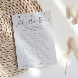 「ベビー名レース」スターズ男女兼用シャワーゲーム