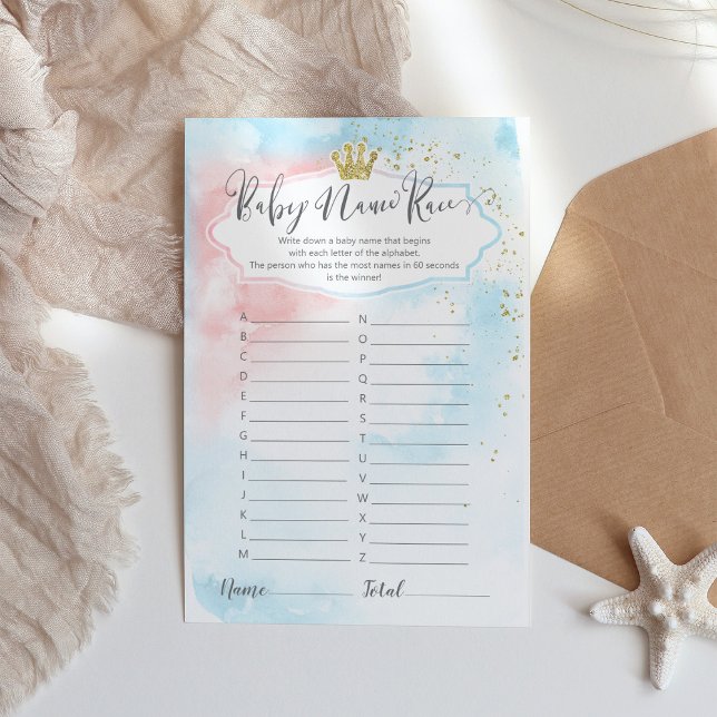 「ベビー名レース」プリンスジェンダーまたはプリンセスジェンダーの暴露 (クリエイターアップロード済み)