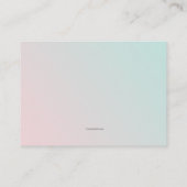 ベビー名候補カード エンクロージャーカード (裏面)