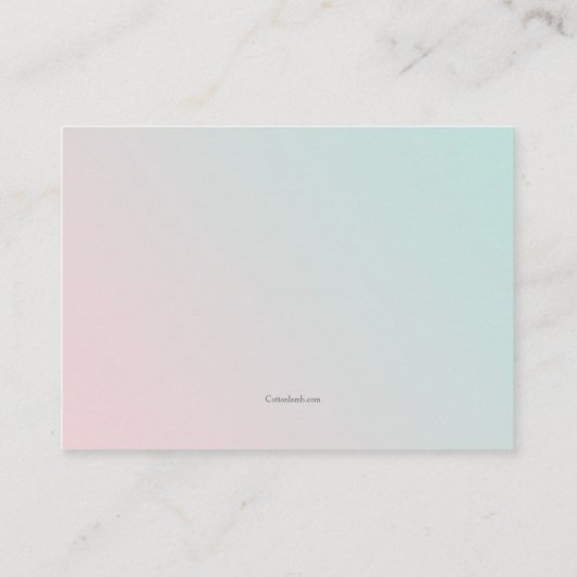 ベビー名候補カード エンクロージャーカード (裏面)