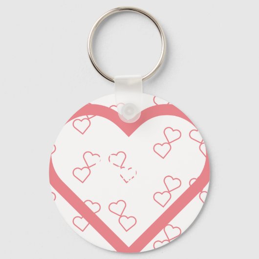 ベビー名前をカスタムするハート キーホルダー (正面)