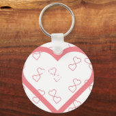 ベビー名前をカスタムするハート キーホルダー (正面)