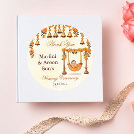 ベビー名前付け揺りかごのインディアン式の好意 ラウンドシール