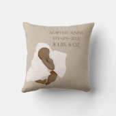 ベビー名水彩キープサケ誕生統計 クッション (裏面)