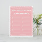 ベビー名競走ピンクパペルピカドベビーシャワーゲーム (スタンド正面)
