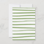 ベビー名門私立校風のカード用ベビーシャワー本 招待状 (裏面)