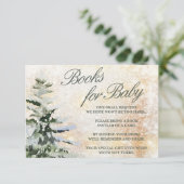 ベビー向けの本ベビーシャワー外は寒い エンクロージャーカード (スタンド正面)