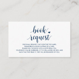 ベビー向けの本モダン集、可愛いネイビーブルー エンクロージャーカード