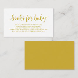 ベビー向けの本モダン、かわいい金ゴールド エンクロージャーカード