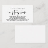 ベビー向けの本、親切にストーリーブックを持参 エンクロージャーカード (正面/裏面)