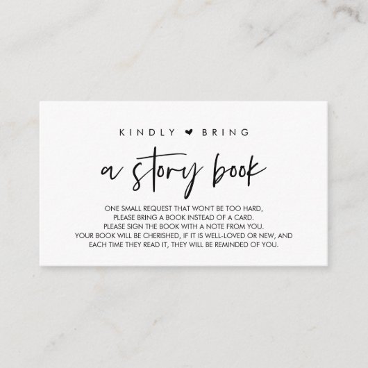 ベビー向けの本、親切にストーリーブックを持参 エンクロージャーカード (正面)