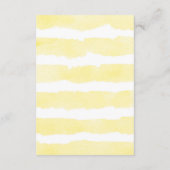 ベビー向けイエロー象のジェンダーニュートラルな絵本 エンクロージャーカード (裏面)