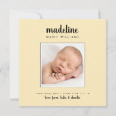 ベビー告知あなたの写真を追加 (正面)