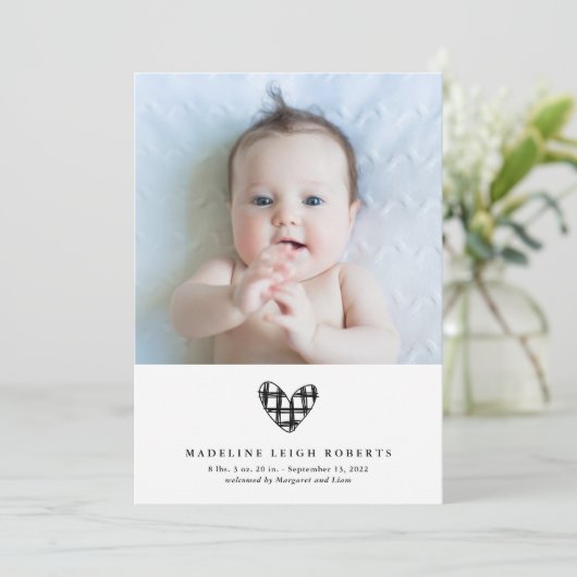 ベビー告知あなたの写真を追加 (スタンド正面)