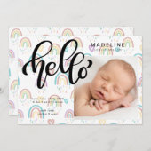 ベビー告知あなたの写真を追加 (正面/裏面)