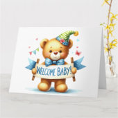 ベビー告知カード カード (黄色い花)