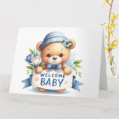 ベビー告知カード カード (黄色い花)