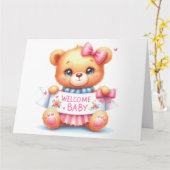 ベビー告知カード カード (黄色い花)