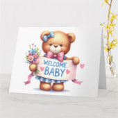 ベビー告知カード カード (黄色い花)