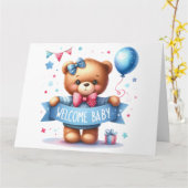 ベビー告知カード カード (黄色い花)