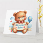 ベビー告知カード カード (黄色い花)