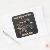 ベビー告知ステッカー スクエアシール (封筒)