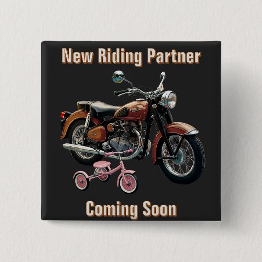 ベビー告知ボタン 缶バッジ (正面)